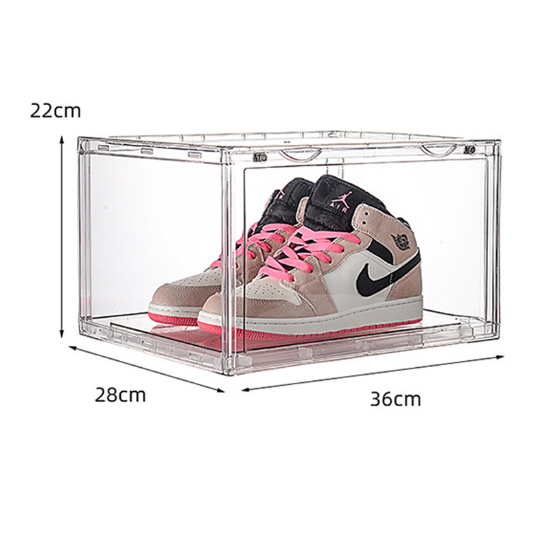 Load image into Gallery viewer, PORIYA 2-20pcs Clear Acrylic Stackable Boxes Shoes Clothes Toy Display DIY Storage Box
