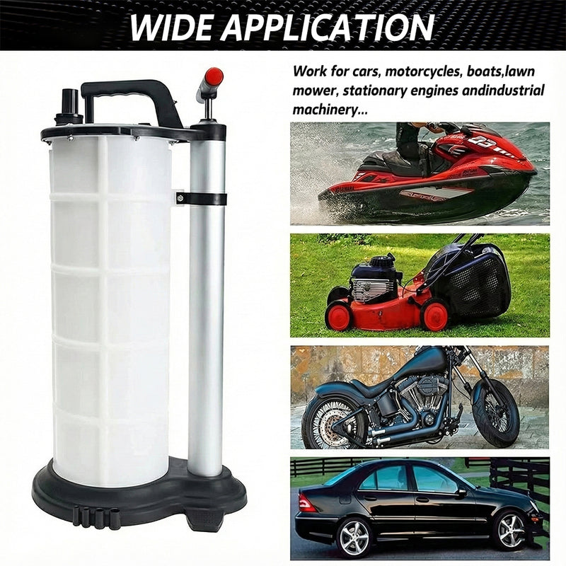 Load image into Gallery viewer, PORIYA 9L Waste Oil Fluid Suction Manual Extractor Pump Vacuum Fuel Car Boat Transfe
