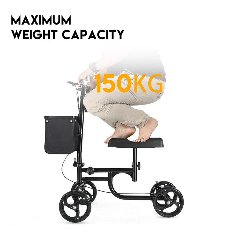 Load image into Gallery viewer, Foldable Knee Walker Scooter Mobility Alternative Crutches Wheelchair w/ Basket

