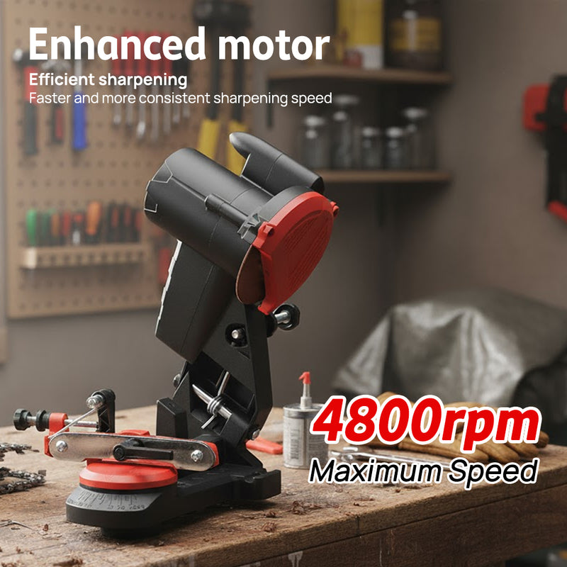 Load image into Gallery viewer, PORIYA Chainsaw Sharpener Electric Chain Blade Sharpening Saw Grinder Bench Tool
