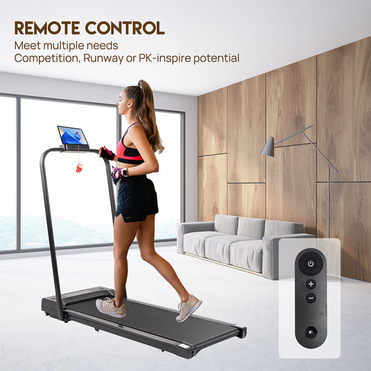 Treadmill Electric Walking Pad Home Office Gym Fitness Remote Control