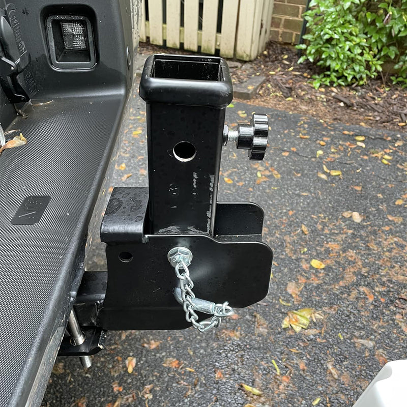 Load image into Gallery viewer, PORIYA Trailer Hitch Folding 2" Trailer Hitch 500LB Capacity Shank Mount Cargo Adapter
