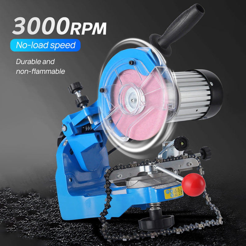 Load image into Gallery viewer, PORIYA Chainsaw Sharpener Chain Saw Electric Grinder Bench Tool w/Raker Gauge
