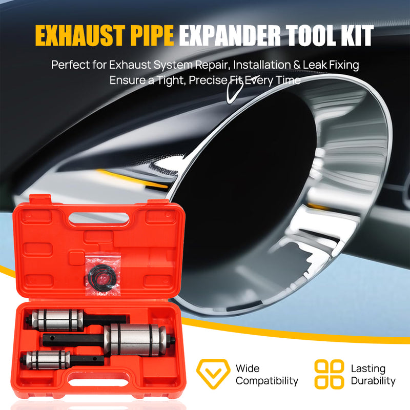 Load image into Gallery viewer, PORIYA Tail Pipe Expander Exhaust Tailpipe 3PCS Tool Set Muffler Spreader Dent Remover
