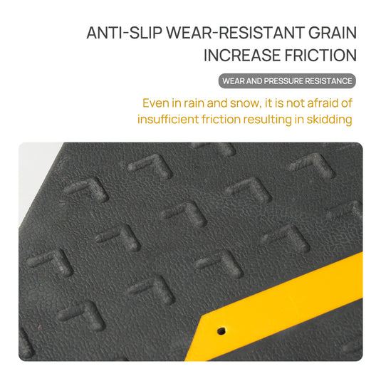 PORIYA Heavy Duty Rubber Curb Ramp 100x30x10cm Heavy Duty Kerb Driveway Threshold Ramp