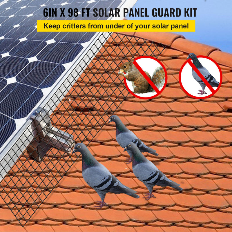 Load image into Gallery viewer, PORIYA 30m Solar Panel Bird Proofing KIT Stainless Steel Mesh &amp; 100Pcs Fasteners
