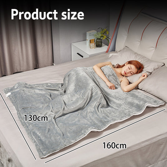 PORIYA Electric Heated Throw Heated Blanket Warm Washable Flannel Heating Blanket