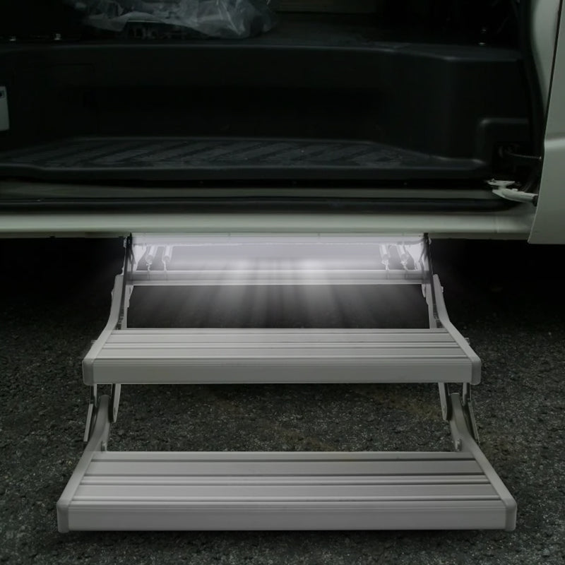 Load image into Gallery viewer, PORIYA Caravan Step Aluminium Pull Out Folding Caravan Step Camper Trailer Motorhome RV
