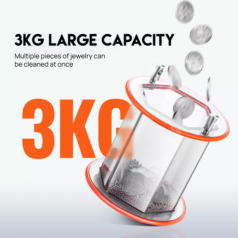 Load image into Gallery viewer, PORIYA 3/5KG Jewelry Surface Polisher Rotary Polisher Gem DIY Tumbler Finish Machine
