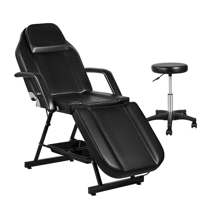 PORIYA 180CM Massage Table Portable Massage Bed 3 Folding Beauty Chair Therapy