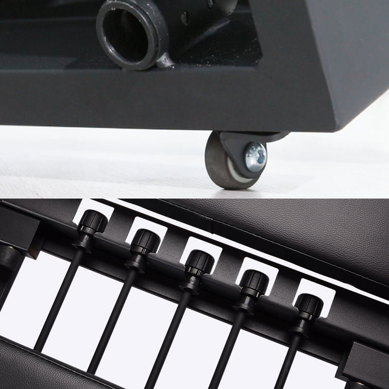 Load image into Gallery viewer, Foldable Pilates Reformer Workout Latex resistance Machine Exercise Yoga Black
