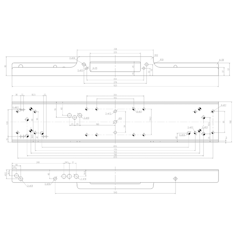 Load image into Gallery viewer, PORIYA Winch Mounting Plate Cradle Steel 8000-14500lbs Universal Truck Trailer
