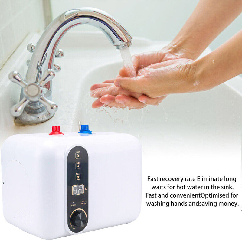 Load image into Gallery viewer, PORIYA 10L Electric Instant Tankless Hot Water System Heater Under Sink Shower Portable
