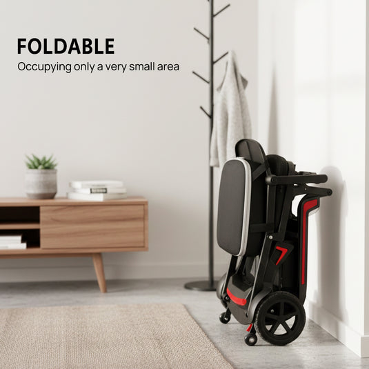 PORIYA 13KG Electric Mobility Scooter Lithium Power Folding 3 Wheel Airline Lightweight