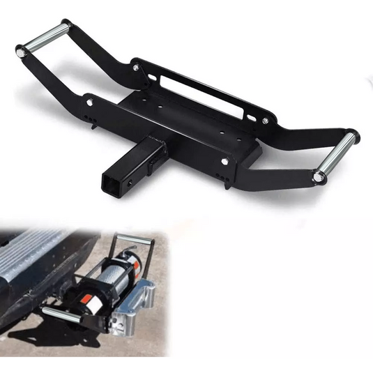PORIYA Winch Mounting Plate Cradle Steel 8000-14500lbs Universal Truck Trailer