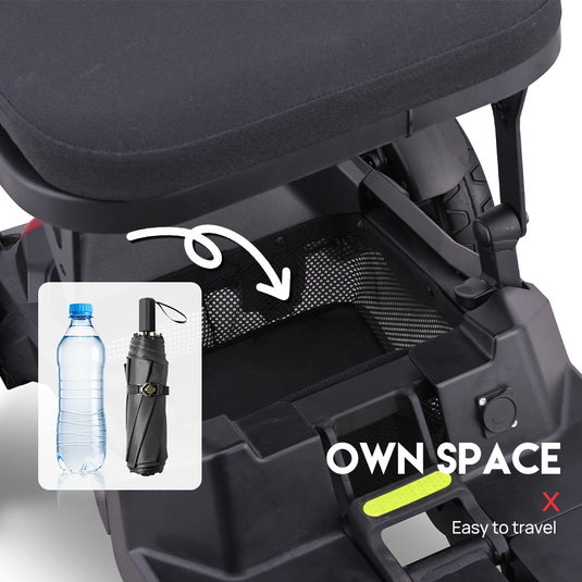 16KG Electric Mobility Scooter Lithium Motorised Foldable w/ Storage Basket