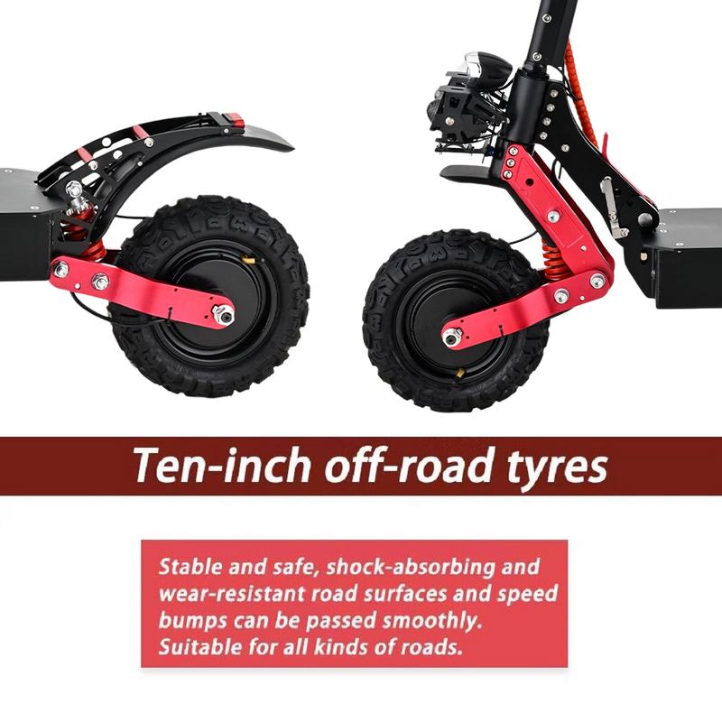 Load image into Gallery viewer, 4000W 70-80KM/H Portable Electric Scooter Dual Motor Foldable Off Road E-Bike
