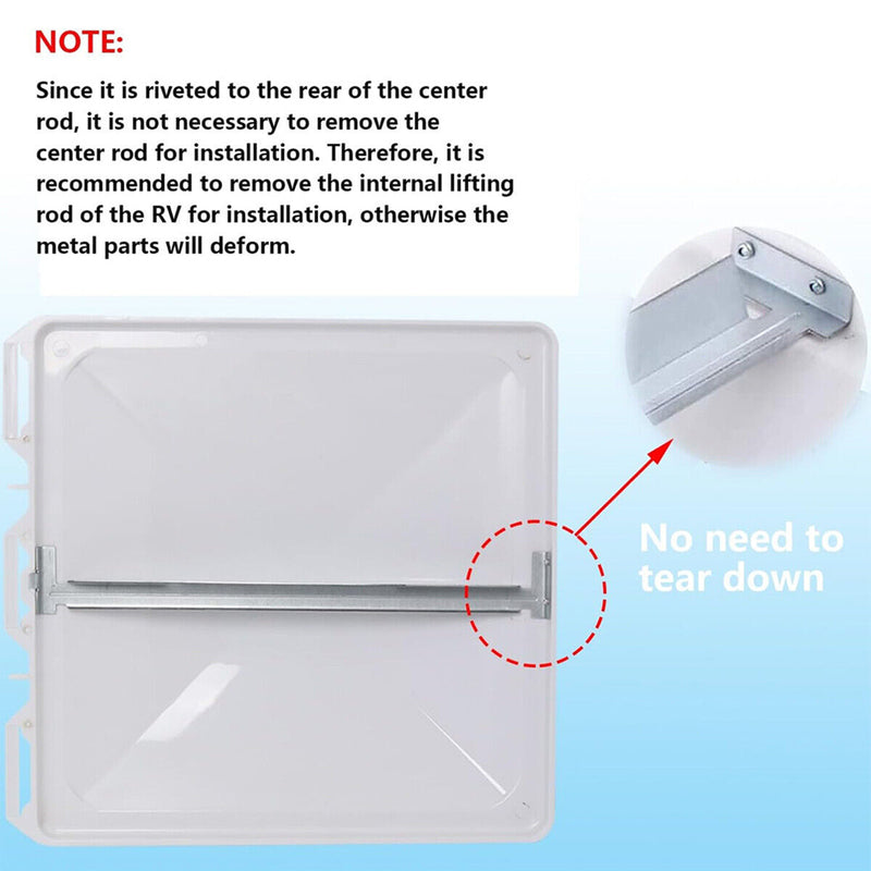 Load image into Gallery viewer, PORIYA 14" Universal RV Roof Vent Lid Cover Replacement Anti-UV Camper Trailer Motorhom
