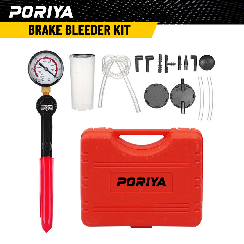 Load image into Gallery viewer, PORIYA Vacuum Pressure Pump Brake Bleeder Kit Bleeding Tester Hand Held Bleed Tool Set

