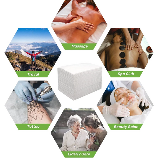 PORIYA 100-300 pcs Disposable Massage Table Sheet Non-Woven Spa Salon Beauty Bed Cover