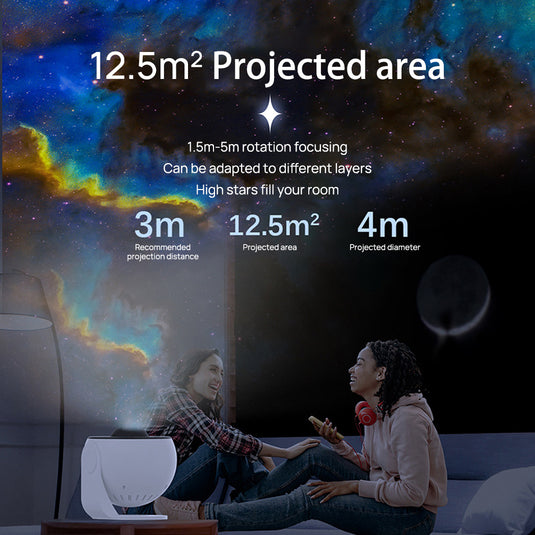 PORIYA 13IN1 Galaxy Starry Sky Projector Night Light Rotating LED Planetarium Star Lamp