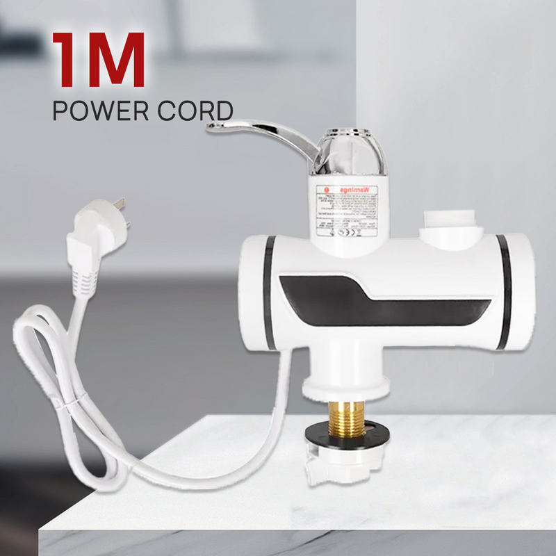 Load image into Gallery viewer, PORIYA 360° Electric Instant Hot Water Tap w/ Led Display Cold Hot Water Heater Faucet
