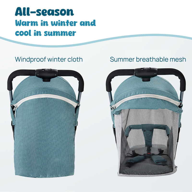 Load image into Gallery viewer, PORIYA Baby Stroller Pram Lightweight Compact Foldable Carry on Plane wi Mosquito Net
