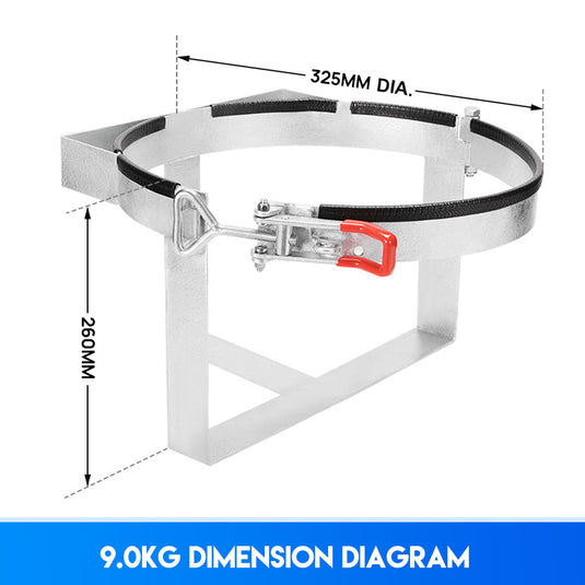 PORIYA 4.5KG/9KG Gas Bottle Holder Steel Galvanized Lockable Camper Trailer Caravan 4WD