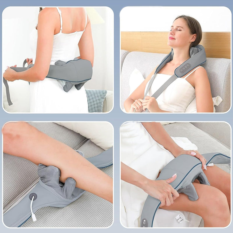 Load image into Gallery viewer, Neck Massager Shoulder Trapezius 5D with Heat Goletsure Massage Relief Pain
