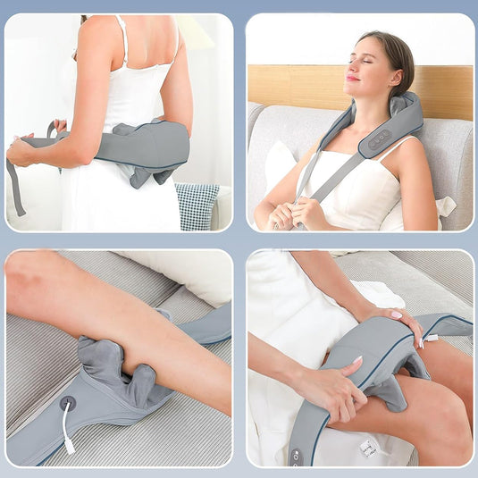 Neck Massager Shoulder Trapezius 5D with Heat Goletsure Massage Relief Pain