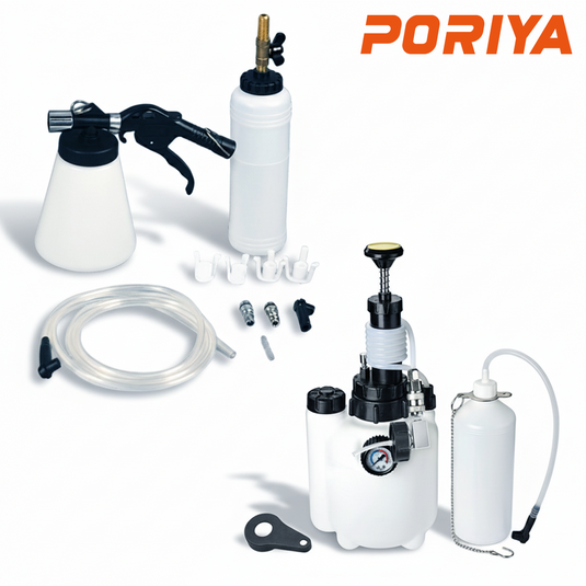 PORIYA 1L/3L  Air Brake Bleeder Clutch Vacuum Bleeding Extractor Fluid Fill Adapter Kit
