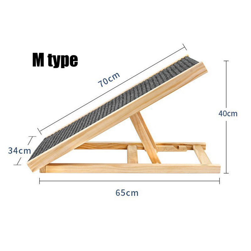 Load image into Gallery viewer, PORIYA Foldable Dog Pet Ramp Adjustable Height Dogs Stairs for Bed Sofa Car
