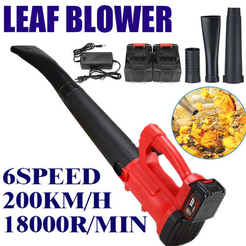 Load image into Gallery viewer, 2800W 21V Cordless Leaf Blower Handheld 6-speed Garden Cleaner Tool with Battery
