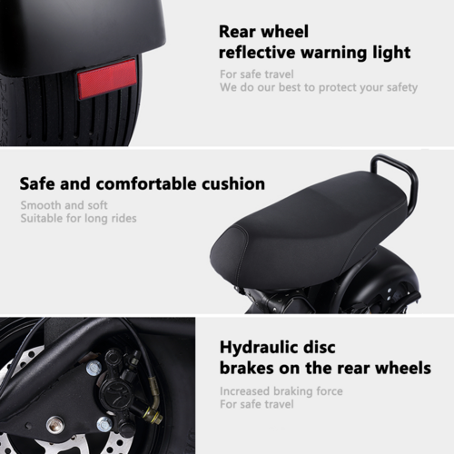 Load image into Gallery viewer, Electric Scooter 2000W 60KM/H Off Road E-Scooter W/ Golf Rack Golf Cart Scooter
