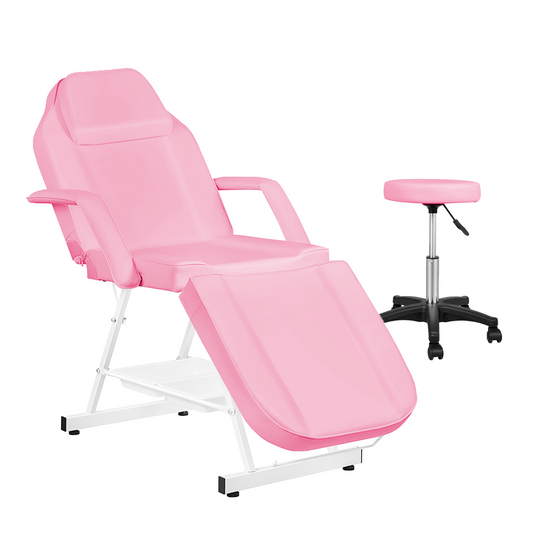 PORIYA 180CM Massage Table Portable Massage Bed 3 Folding Beauty Chair Therapy