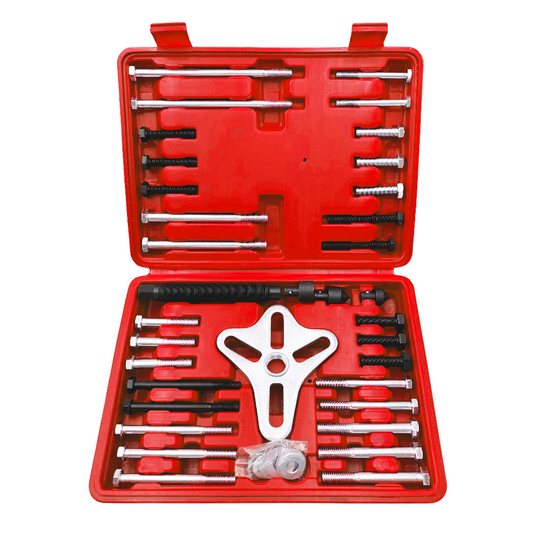 PORIYA 47pcs Harmonic Balancer Kit Set Gear Puller Pulley Steering Wheel Removal Tool