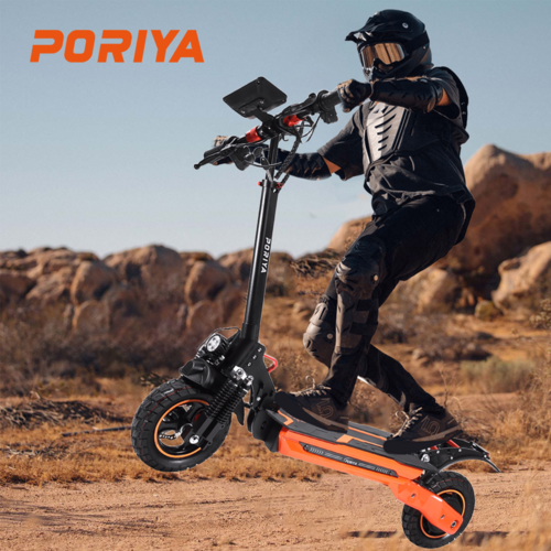 PORIYA Electric Scooter 2000W 65KM/H Portable Foldable Off Road Adult E-Bike