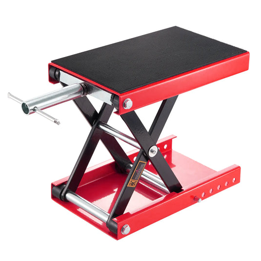 PORIYA 1100lb Motorcycle Scissor Lift Stand 500KG Motorbike Lift Working Bench ATV Jack