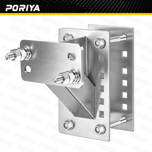 PORIYA Spare Wheel Carrier Bracket Tyre Holder For Trailer Caravan Boat 150 Lbs