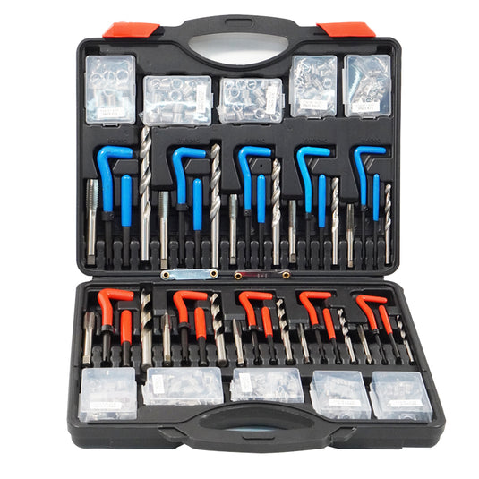 PORIYA Metric Thread Repair Insert Kit Helicoil Coil Tool M5/M6/M8/M10/M12 131/338pcs