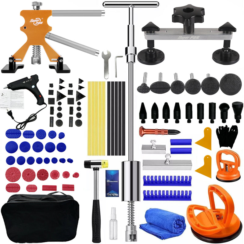 Load image into Gallery viewer, PORIYA 102pcs Car Body Dent Puller Auto Paintless Hail Dent Remover Repair Tools Kit
