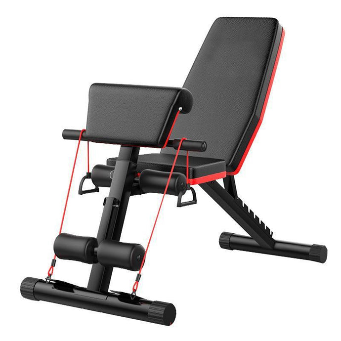 ADKING Weight Bench Fitness Bench Press Squat Rack Adjustable Home Gym Equip