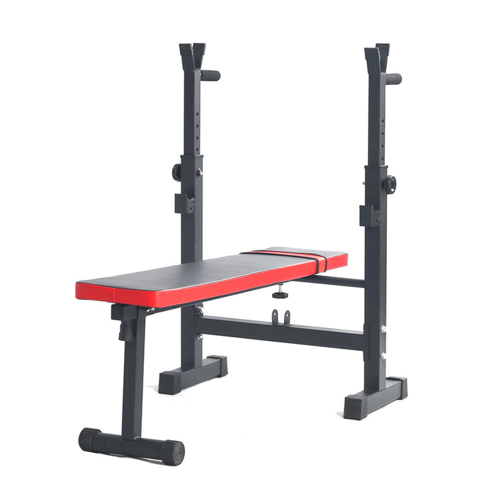 BLACK Weight Bench Press Squat Rack Incline Fitness Home Gym Equipment