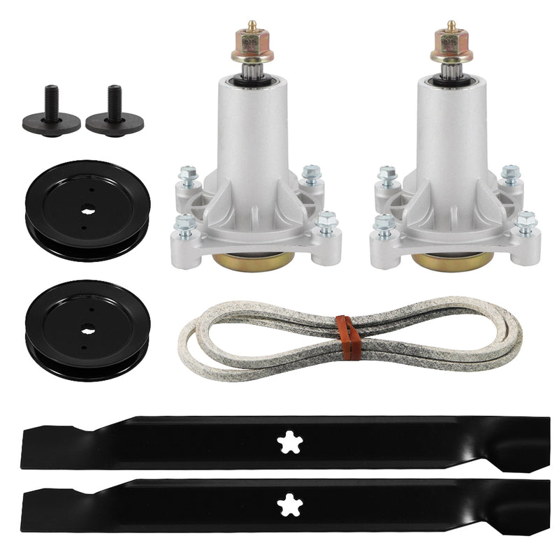 Load image into Gallery viewer, PORIYA Deck Rebuild Kit For 42" Husqvarna Craftsman Spindles Belt Pulley Blades
