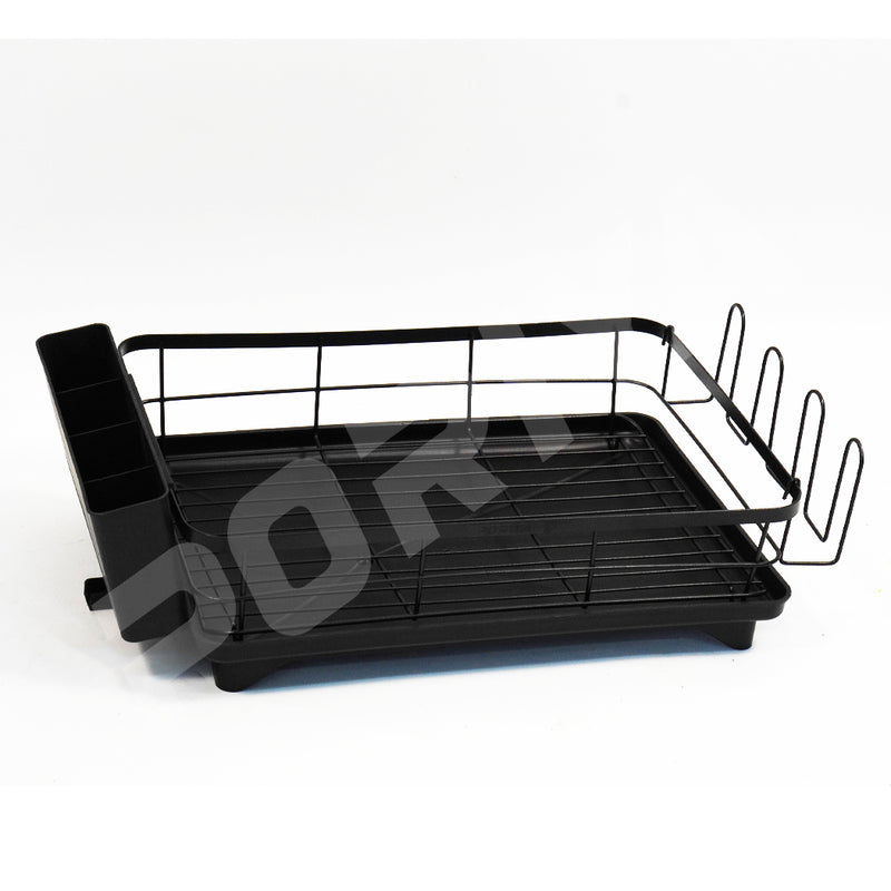 Load image into Gallery viewer, PORIYA Large Capacity Dish Drainer Carbon Steel Dish Drying Rack Drainboard Dish Rack
