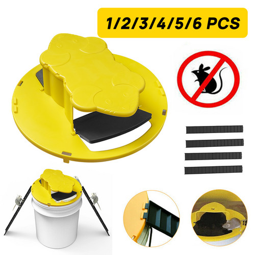Load image into Gallery viewer, PORIYA Mouse Trap Flip N Slide Bucket Lid Mouse Rat Trap With Ladder Mouse trap Catche
