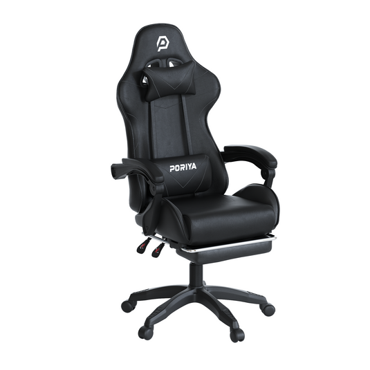 PORIYA Gaming Chair Home Office Computer Seat Racing PU Executive Recliner Chair