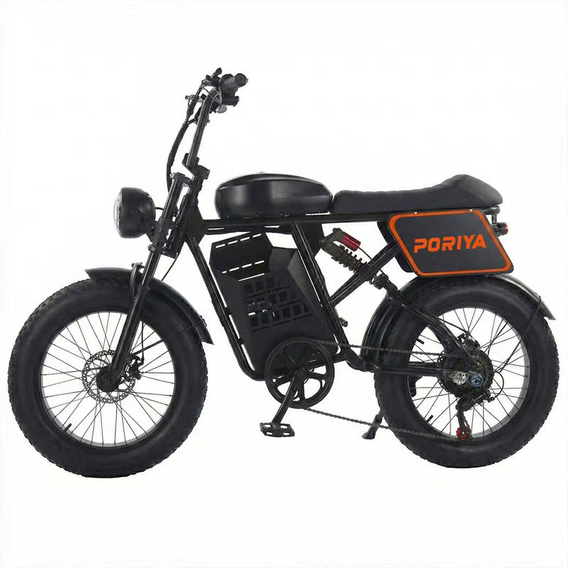 Load image into Gallery viewer, PORIYA 2000W 80KM 60KM/H Electric Bike Mountain Bicycle E-Bike 20“ off Road Traveling
