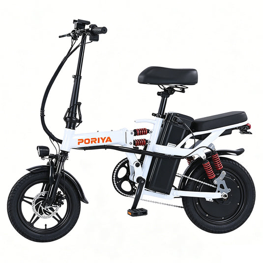 PORIYA Foldable Electric Bicycle 1000W 50KM/H Portable Commuter Travel Bicycle E Bike 48V