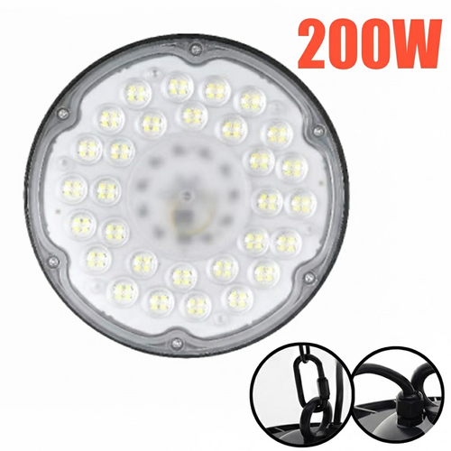 PORIYA UFO LED High Bay Lights 200W 300W 500W Warehouse Industrial Shed Factory Lamps
